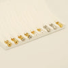 Wholesale 316L Stainless Steel Women's Simple Geometric Design Electroplated Earrings With Steel Beads And Rose Pearl