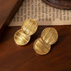 Wholesale Titanium Steel Women's Simple Geometric Double Circle Earrings With Electroplating