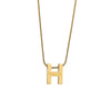 Wholesale Titanium Steel Women's Simple Letter H Snake Bone Chain Necklace 18K Gold Plated Light Luxury Clavicle Chain