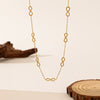 Wholesale Titanium Steel 8 Words Pattern Electroplated Necklace And Bracelet Set For Women