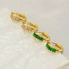 Wholesale Titanium Steel Zircon Earrings Geometric Light Luxury Simple Style For Women