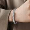 Wholesale 316L Stainless Steel Zircon Electroplating Personality Style Bracelet And Earrings Set