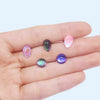 Wholesale Tongue Nail Stainless Steel Heart Shape Electroplating Puncture Jewelry