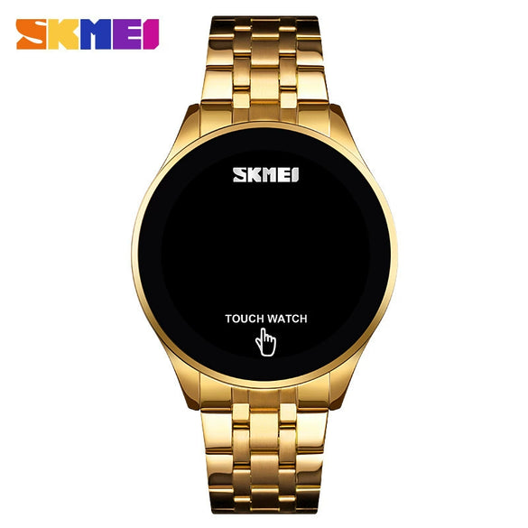 Wholesale Touch Screen Watch Zinc Alloy Case Stainless Steel Strap Round Luminous Electronic Watch For Men