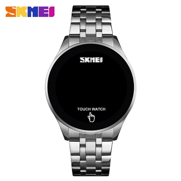 Wholesale Touch Screen Watch Zinc Alloy Case Stainless Steel Strap Round Luminous Electronic Watch For Men