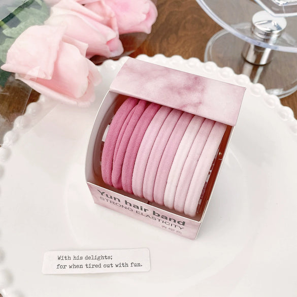Wholesale Towel Ring And Hair Ring Cloth Material High Elasticity Fashion Geometric Style Handmade