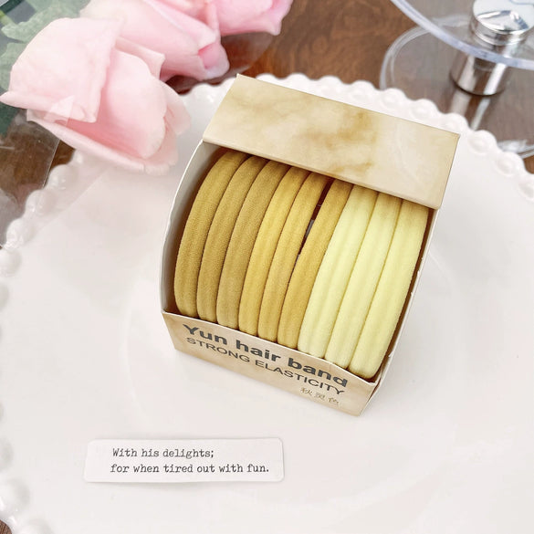 Wholesale Towel Ring And Hair Ring Cloth Material High Elasticity Fashion Geometric Style Handmade