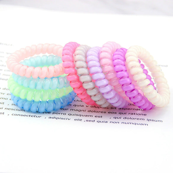 Wholesale Tpu Elastic Hair Band Bracelet With Round Shape And Printing Design