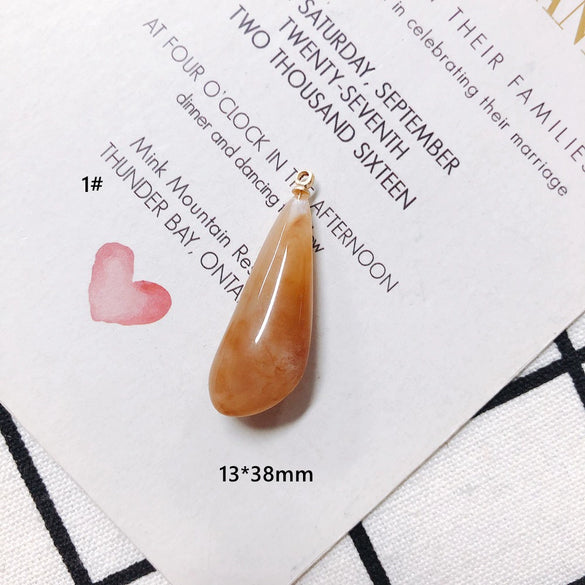 Wholesale Transparent Drop Resin Pendant Jewelry Accessories With Dripping Glue Process