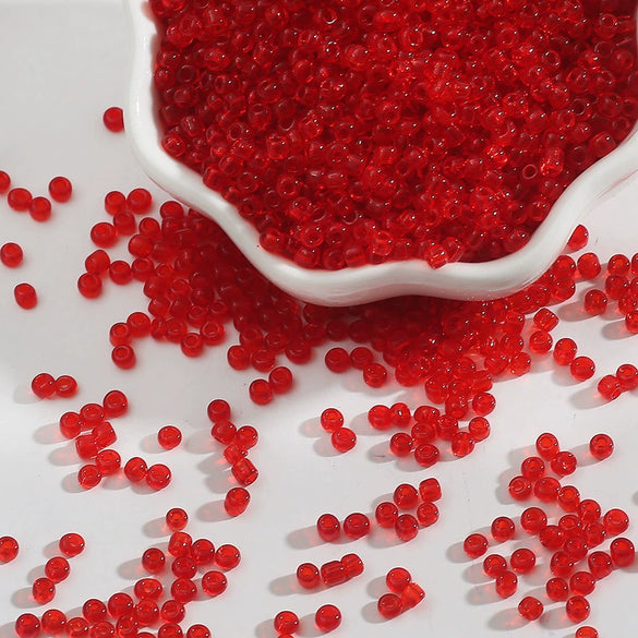 Wholesale Transparent Glass Loose Beads For Handmade Diy Bracelet Hairpin Jewelry Accessories