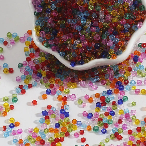 Wholesale Transparent Glass Loose Beads For Handmade Diy Bracelet Hairpin Jewelry Accessories