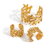Wholesale Trend Jewelry Retro Style Stainless Steel Branch Hammer Bracelet With Electroplating