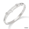 Wholesale Trendy Double Diamond Stainless Steel Bracelet With Geometric Style And Electroplating Treatment