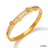 Wholesale Trendy Double Diamond Stainless Steel Bracelet With Geometric Style And Electroplating Treatment