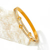 Wholesale Trendy Double Diamond Stainless Steel Bracelet With Geometric Style And Electroplating Treatment