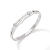 Wholesale Trendy Double Diamond Stainless Steel Bracelet With Geometric Style And Electroplating Treatment