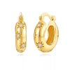 Wholesale Trendy Fashion Copper Earrings With Geometric Star Design And Zirconia Treatment For Women