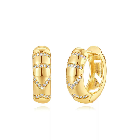 Wholesale Trendy Fashion Copper Earrings With Geometric Star Design And Zirconia Treatment For Women