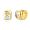 Wholesale Trendy Fashion Copper Earrings With Geometric Star Design And Zirconia Treatment For Women