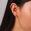 Wholesale Trendy Ins Style Geometric Hammer Shape Electroplated Stainless Steel Earrings For Women