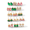 Wholesale Trendy Ins Style Geometric Hammer Shape Electroplated Stainless Steel Earrings For Women