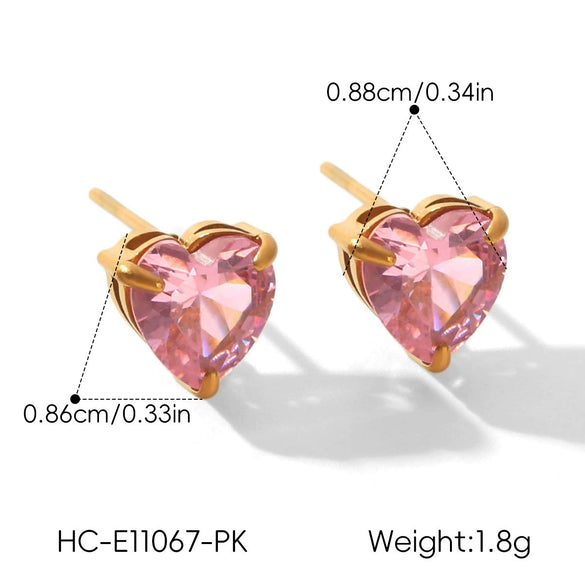 Wholesale Trendy Ins Style Geometric Hammer Shape Electroplated Stainless Steel Earrings For Women