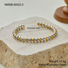 Wholesale Trendy Stackable Stainless Steel 18K Gold Electroplated Geometric Bracelets For Office Ladies