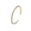 Wholesale Trendy Stackable Stainless Steel 18K Gold Electroplated Geometric Bracelets For Office Ladies
