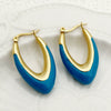Wholesale Trendy Ushaped Drop Earrings Stainless Steel Geometric Electroplated