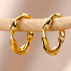 Wholesale Trendy Women's Highend Zircon Earrings Copper Gold Plated With Artificial Gemstones Semiprecious Stones