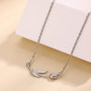 Wholesale Tulip Necklace Simple Retro Light Luxury Style Copper Pendant Gold Silver Electroplated Cross Chain Unisex