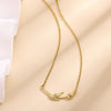 Wholesale Tulip Necklace Simple Retro Light Luxury Style Copper Pendant Gold Silver Electroplated Cross Chain Unisex