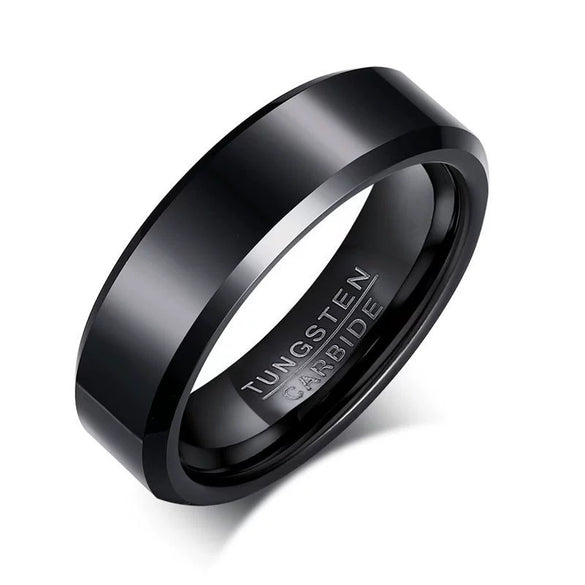 Wholesale Tungsten Steel Men's Ring Geometric Style