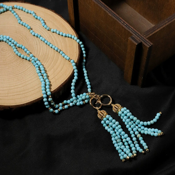 Wholesale Turquoise Copper Necklace With Electroplating For Women