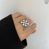 Wholesale Turquoise Geometric Style Opening Ring With Electroplating Treatment For Women