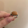 Wholesale Turquoise Geometric Style Opening Ring With Electroplating Treatment For Women