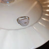 Wholesale Turquoise Geometric Style Opening Ring With Electroplating Treatment For Women