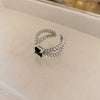 Wholesale Turquoise Geometric Style Opening Ring With Electroplating Treatment For Women