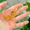 Wholesale Twin Flower Necklace For Women Copper Goldplated Electroplated Fashionable Simple Clavicle Chain
