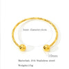 Wholesale Twist Thread Bracelet Stainless Steel Titanium Steel Colorretaining Electroplated British Retro Geometric Fashion Accessories