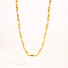 Wholesale Twisted Chain Necklace Bracelet Anklet Suit In Stainless Steel With Vacuum Real Gold Electroplating In Pvd Furnace For Women