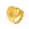 Wholesale Twisted Stripe Winding Ring 316L Stainless Steel Jewelry Electroplated Geometric Style