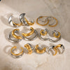 Wholesale Two Color Stainless Steel Jewelry With Quiet Design And Joker Pattern Electroplated Non Fading