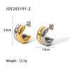 Wholesale Two Color Stainless Steel Jewelry With Quiet Design And Joker Pattern Electroplated Non Fading