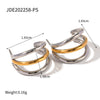 Wholesale Two Color Stainless Steel Jewelry With Quiet Design And Joker Pattern Electroplated Non Fading