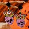 Wholesale Two Dimensional Halloween Horror Ghost Animal Funny Unisex Acrylic Earrings