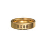 Wholesale Twodimensional Stainless Steel Ring With Letters Numbers Text Pattern And Polishing Treatment