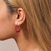 Wholesale U Shaped Oil Drop Stainless Steel Gold Plated Ear Jewelry For Women With Electroplating Treatment