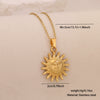 Wholesale Unique Minimalist Creative Sun And Moon Pendant Stainless Steel Necklace