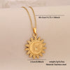Wholesale Unique Minimalist Creative Sun And Moon Pendant Stainless Steel Necklace
